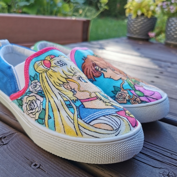 Sailor Moon slip on hand draw - Picture 2 of 10